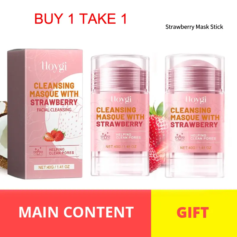 2Pcs Strawberry Mask Stick 