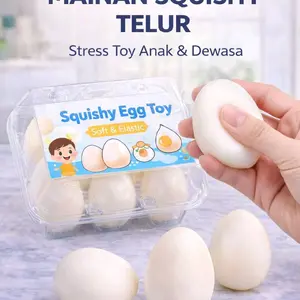 Mainan Squishy Telur – Stress Toy Anak & Dewasa
