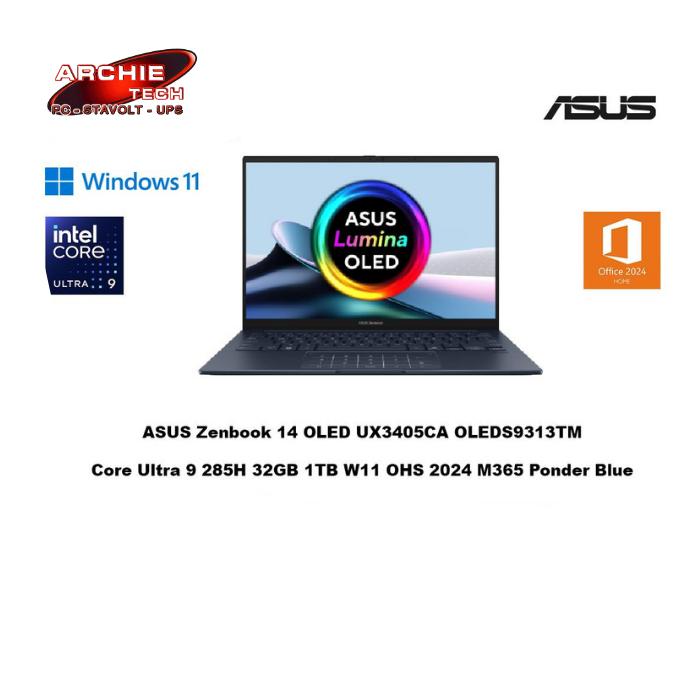 Jual ASUS Zenbook 14 OLED UX3405CA OLEDS9313TM Core Ultra 9 285H 32GB ...
