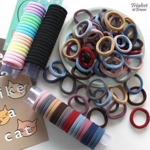 Dây Thun Cột Tóc Dày Cho Nữ Lớn - Bộ Đa Màu Phong Cách Hiện Đại, Bền Bỉ Không Rơi Tóc, Quà Tặng Thú Vị Cho Bạn Gái