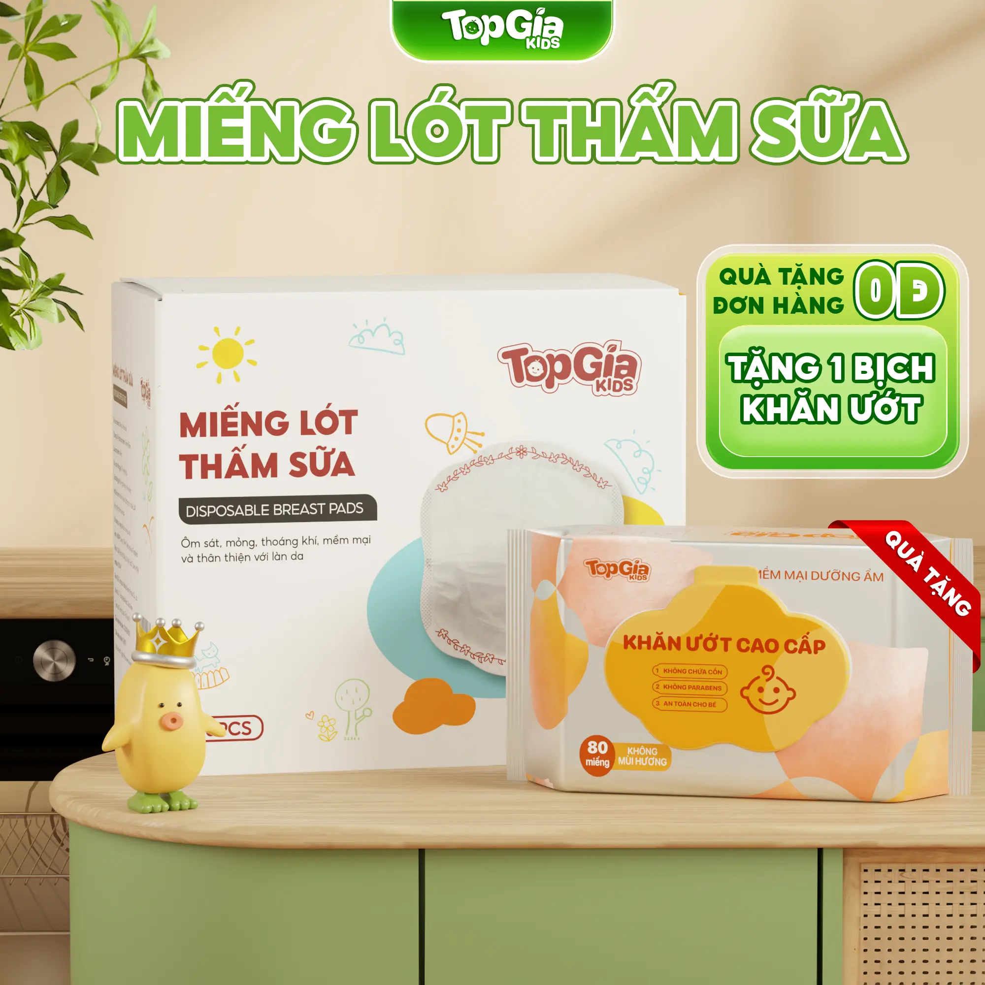 Miếng Lót Thấm Sữa TOPGIAKIDS Hộp 100 miếng 5 lớp thấm hút 120ml, dành cho mẹ sau sinh, siêu thấm, dính cao cấp Váy Bầu Đầm Bầu Áo (TDN)