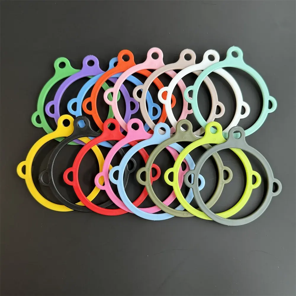 High Quality 3-HOLE Water Bottle Plastic Ring Universal Fits Wide Mouth 12-64oz Cup Ring Non-slip Aquaflask Accessories Aquaflask Handle Strap