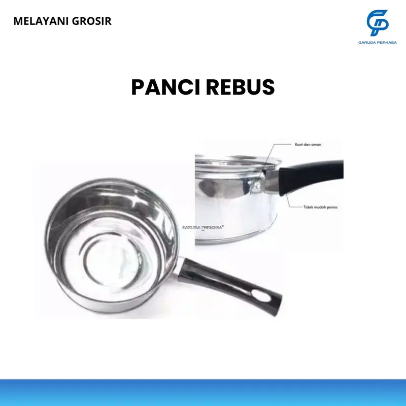 Panci Rebus 16 inch | Panci Susu | Panci Mie | Panci Stainless Gagang Plastik Kitchenware 0