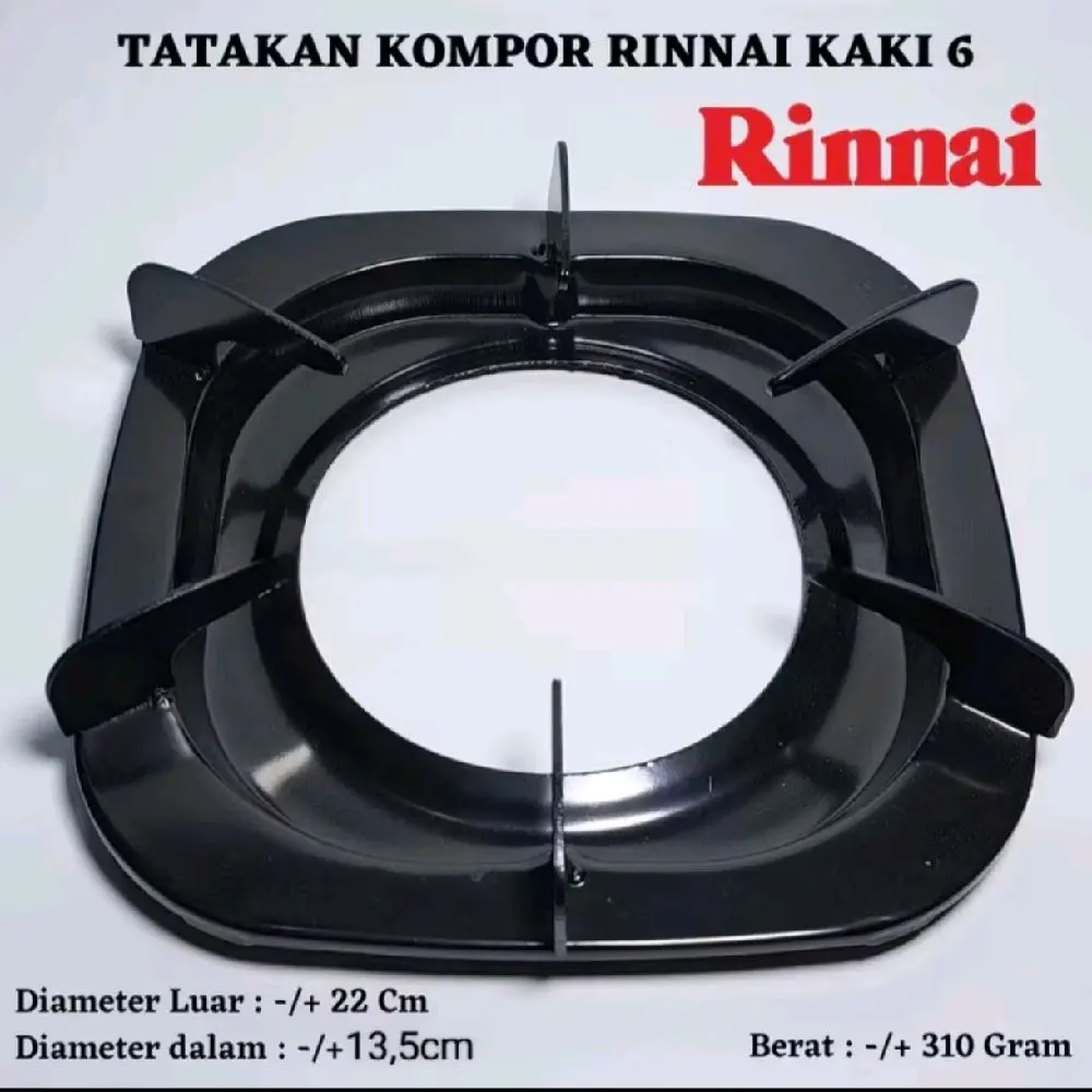 Rinnai 1 Tatakan Kompor Rinnai Kaki 6 K6 Tebal Ori Cocok Kompor Rinnai Jumbo Turbo 2 Tungku 712 K6 Diameter Luar 22 Cm k6 indonesia 712ga rinnai 2 rinnai 3in1 rinnai 602 e dudukan