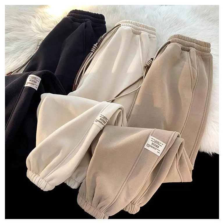 Quần Jogger Nỉ 2 Da Dày Dặn Pants Kem