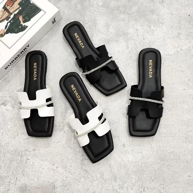 Product Introduction of Sandal Korea Teplek Terbaru Model H Diamond - NANA STORE - Wanita, Sendal Cewek Canvas 2
