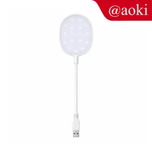 AOKI USB Lampu belajar meja Night Light Lampu Samping Tempat Tidur Kamar Tidur Lampu Tidur Pelindung Mata Hemat Energi LED Putih