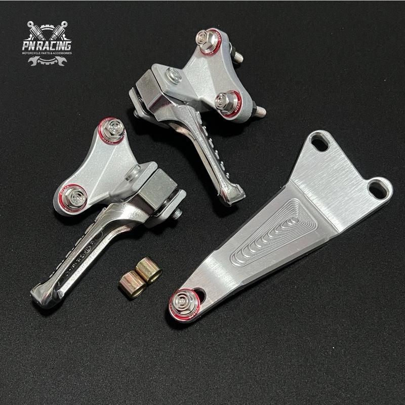 Gác chân + pát treo pô Malaysia lắp winner sonic kèm 5 ốc salaya mẫu Thái V2 tặng long đền đỏ - Phụ kiện