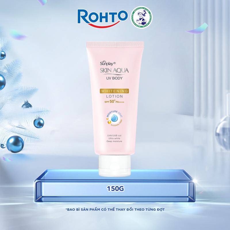  Kem Chống Nắng Dưỡng Thể Trắng Mịn Sunplay Skin Aqua Uv Body Whitening Lotion SPF 50+ Pa++++ 150g 