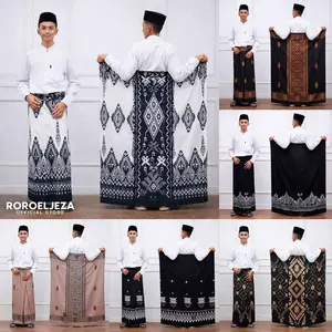 Sarung Tawon [RAYON SUPER] - Sarung Batik Printing Anak Remaja Usia 5-15 Tahun Sarung Ramadan Puasa THR Lebaran Sarung Santri Muslim Motif Hitam Pria - Roro Eljeza