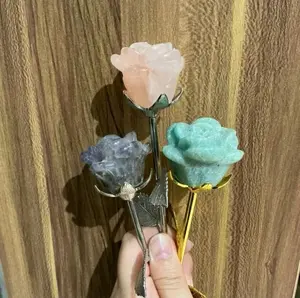 bunga crystal rose carving