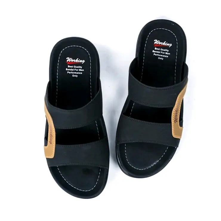Working W-01 Sendal Pria Kulit Kasual Original Jalan Santai Sandal Jepit selop 2