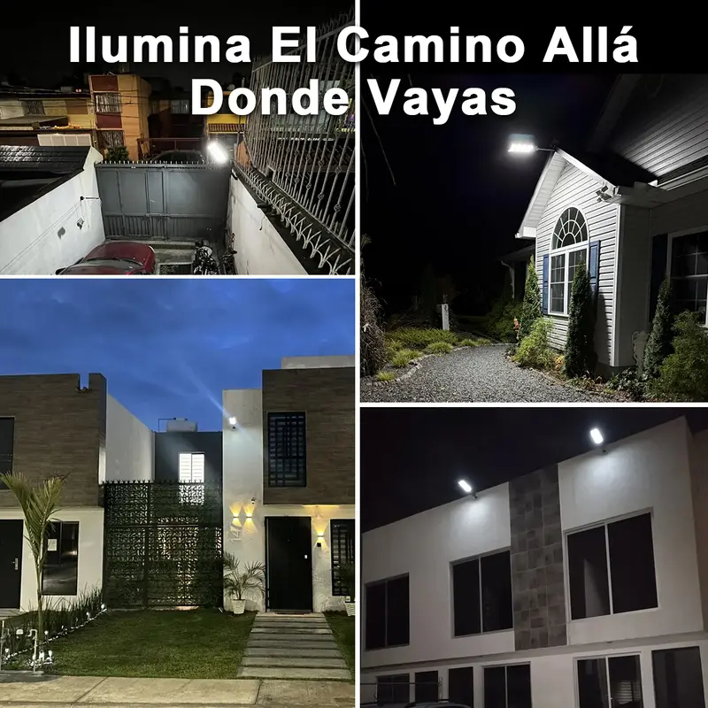 1/2Pcs Lámpara Solar Led Exterior Jardin 176/180/360 LEDs 3 Modos Sensor de Movimiento IP65 Resistente al Agua para Hogar Ciudad y Patio al Aire Libre - Foto 5
