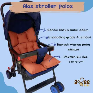 Abeekids alas stroller bayi polos premium 2 lapis alas bouncer alas car seat