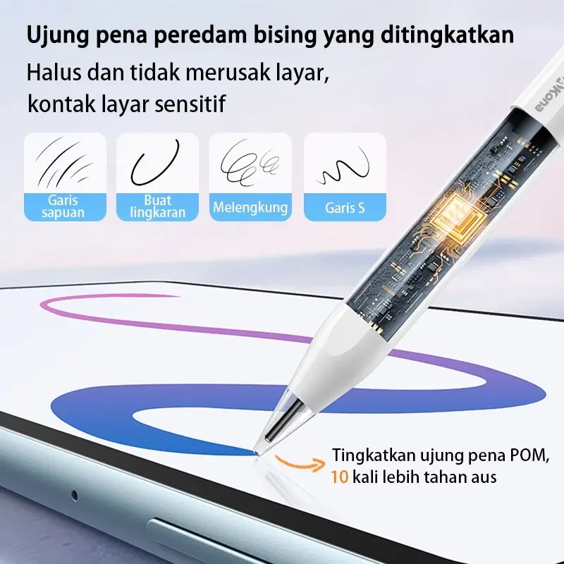 Stylus Pen Universal untuk Android 1Pad Redm1 P0d Se S0msung Tab1et HP  Sentuh Anti-Kecelakaan Default - Main Image