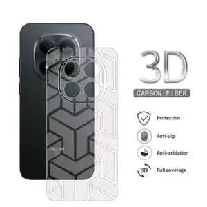 Skin Carbon Anti Jamur Pelindung Belakang Hp Transformers Cocok Untuk Hp REDMI NOTE 15 Pro+ 4G 5G Garskin Fiber 3D Protection Anti-slip Anti-oxidation Full Coverage