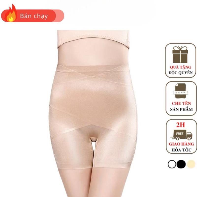 LOẠI 1- Quần Gen Nịt Bụng Định Hình - Cạp Cao Mặc Váy Không Lộ Viền Che Bụng Dưới Chất Su Lạnh Dáng Đùi