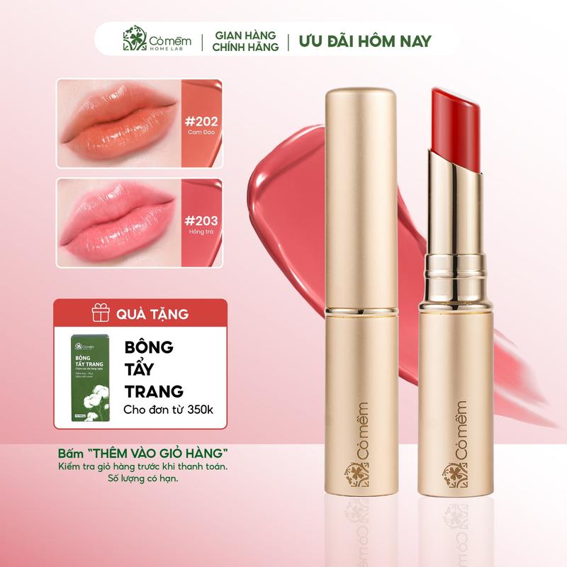 Son dưỡng môi Nhiên Cỏ Mềm chứa Maxilip giúp dưỡng ẩm giảm nếp nhăn và hỗ trợ ngừa lão hoá môi 3g Nữ Skincare Son Môi