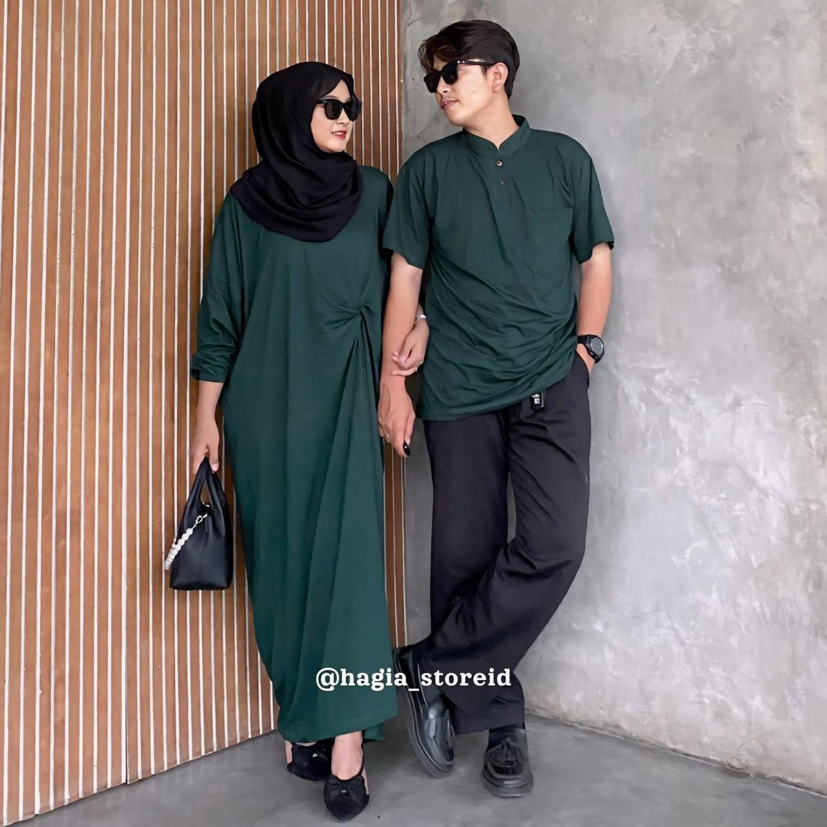 Zaenaaf Raya Couple by hagia | sudah sepasang dress abaya | Koko | Oblong