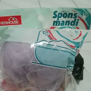 Spons Busa Mandi Shower Puff Spons Lembut Tebal Anti Kuman