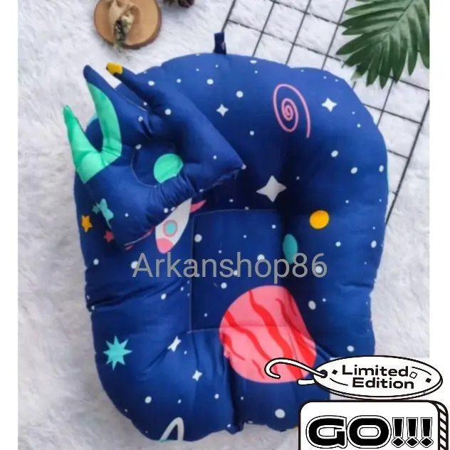 Sofa Bayi Full Silikon Motif Karakter Multifungsi  Tidur Empuk Newborn 1