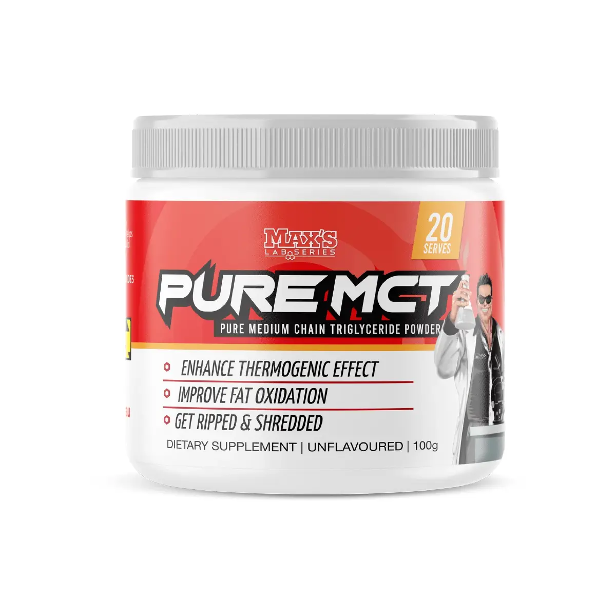 Maxs Lab Series Pure MCT Unflavoured Powder 100g
