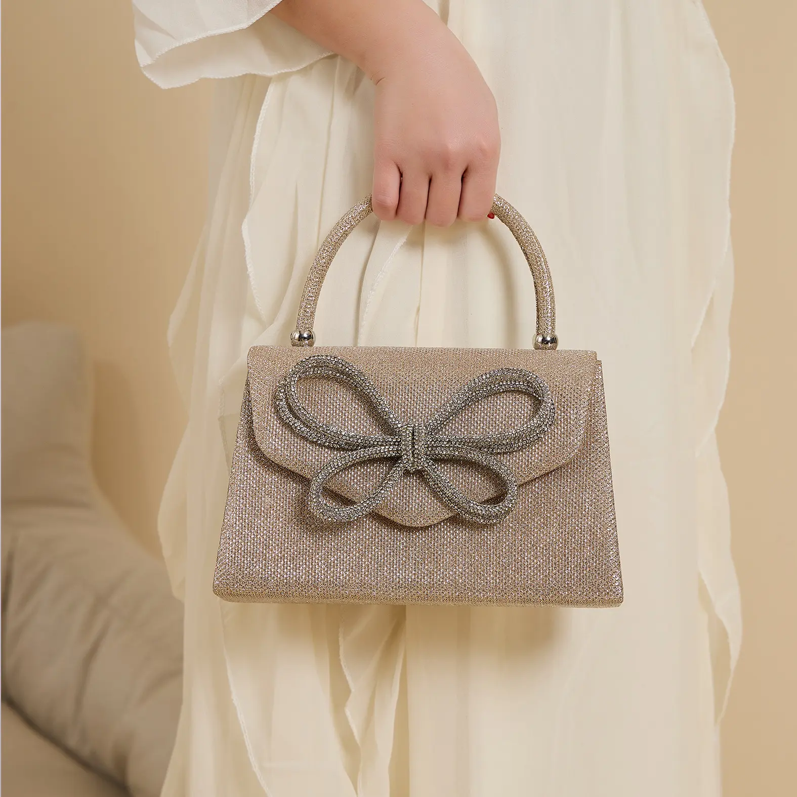 Ladies Dinner Bag, Water Diamond Butterfly Wedding Gift Bag, Handheld Bag, Crossbody Bag