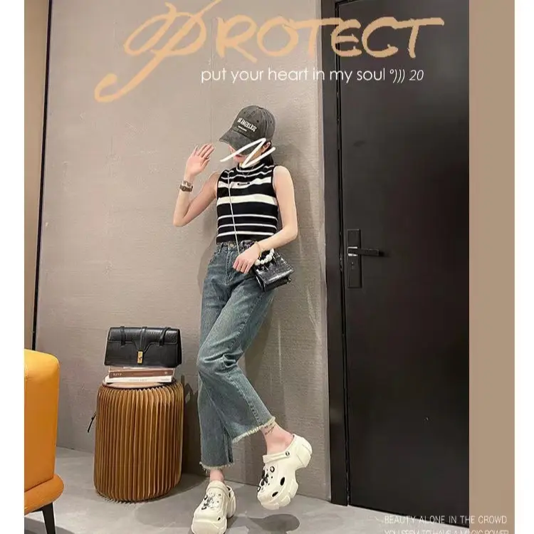 Tebal bawah tinggi meningkatkan panas diy lubang sepatu non-slip mode lucu pantai sandal outdoor memakai musim panas dan musim gugur grosir wanita Shoes Sendal Karet (PO) 7