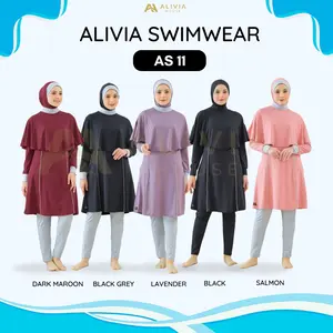 Alivia House - Alivia Swimwear AS11 - Baju renang muslimah syari dewasa wanita muslim perempuan remaja swimwear hijab