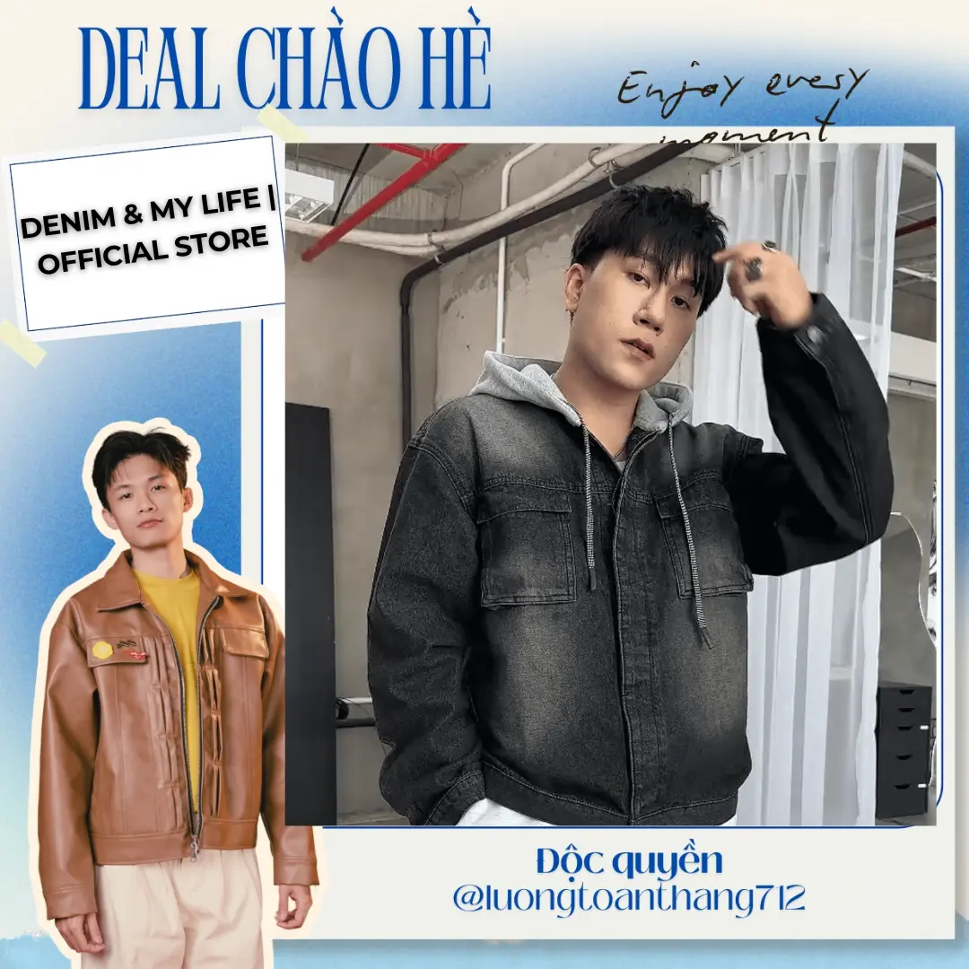 [Deal Đôc Quyền Lương Toàn Thắng] Áo Khoác Jeans Jacket Cotton Dày Dặn Chống Nắng Mặc 4 Mùa Hàng Xuất Khẩu Hoodie Unisex Form Boxy  - Trẻ Trung Năng Động - Phong Cách Bụi Phố Phù Hợp Cho Cặp