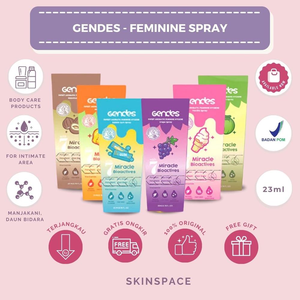 GENDES Sweet Aromatic Feminine Care Spray / Perawatan Kewanitaan Mengurangi Bau Tidak Sedap dan Keputihan - Mango (Spray)