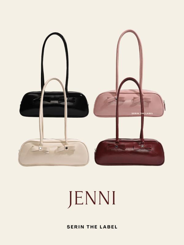 SERIN - JENNI - BAGUETTE BAG | Tas Bowling Y2K Bag | Tas Pita Coquette | Tas Wanita Shoulder Bag Korea 0