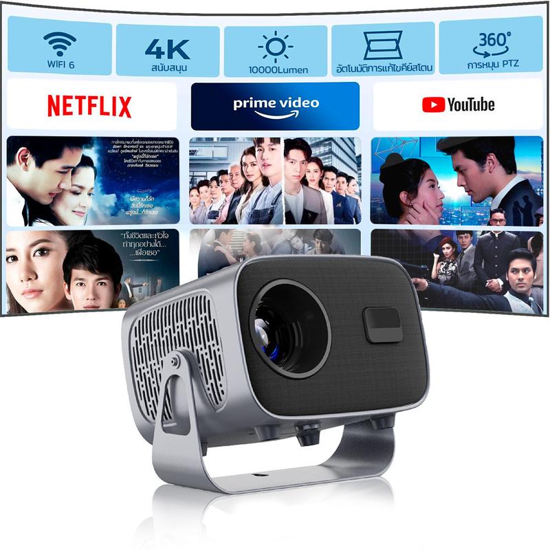 Mini Projector V10 LED Support 4K and 1080P Full HD WIFI and - TikTok ...
