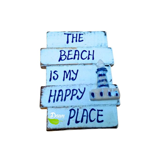 Gambar Magnet/Tempelan Kulkas Rustik Tulisan Tema Pantai dari Daun The Gift Shop Kab. Badung Tokopedia