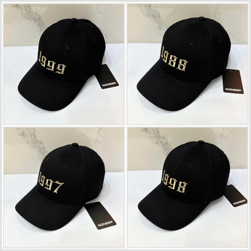 Nón lưỡi trai thêu năm sinh cao cấp từ 1975 đến 2009 vải kaki Hàn Quốc, Nón cặp mẫu mới 2025 ! Chống nắng - không phai màu ! Free size cho nam nữ