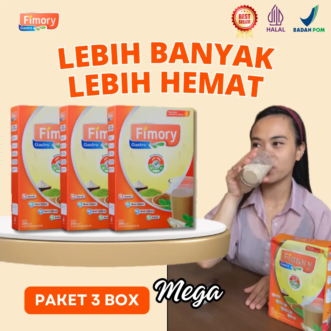 Fimory Gastro Best Seller Paket 3 Box -  Cereal / Sereal Umbi Garut | Bisa COD Sudah BPOM dan Halal MUI