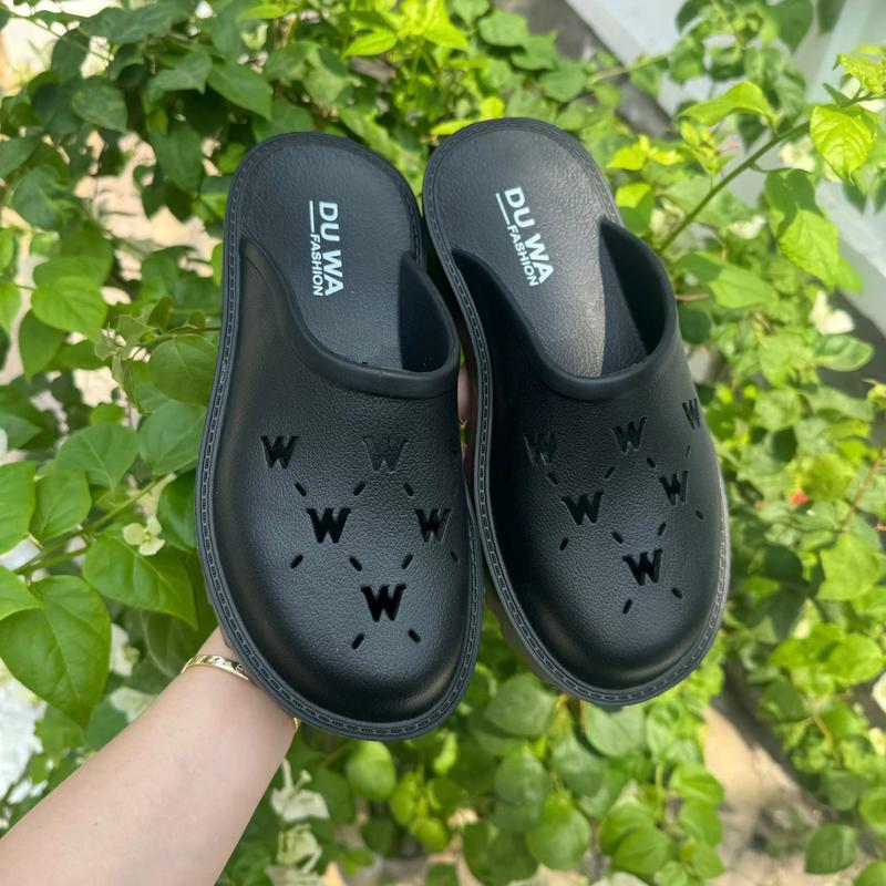 Dép bánh mì nữ 5CM đế cao su EVA siêu nhẹ chống trượt - DÉP QUAI chữ W HOT TREND