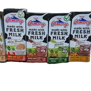 Cimory Susu UHT 250ml 4 Pcs - Susu Segar dengan Rasa Marie Biscuits, Hazelnut, Matcha, dan Cashew