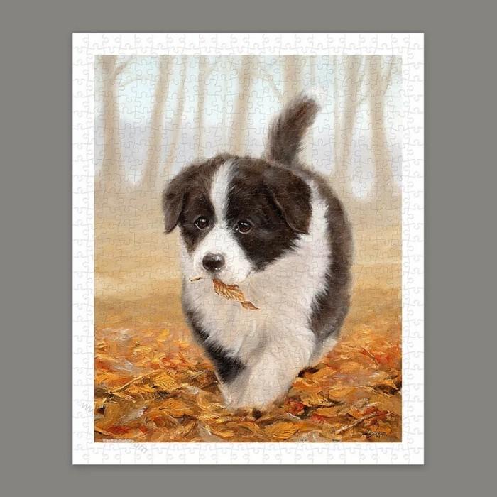 PROMO- PINTOO PUZZLE 500 H2802 JOHN SILVER - BORDER COLLIE -beriestro19 1