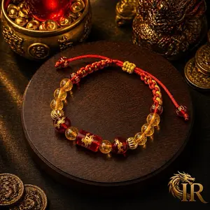 Gelang Ratu Naga Rejeki Citrine Eksklusif Mewah dan Elegan untuk Kecantikan dan Rejeki - Bracelets