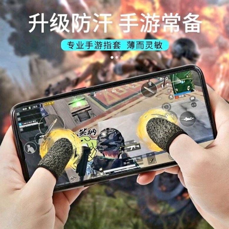 sarung jempol gaming ff pubg genshin ML dll berbagai macam game 1 pasang kiri kanan bagus untuk jempol yang berminyak 3