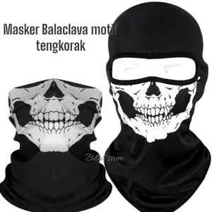 masker NINJA Balaclava motif tengkorak/1pcs masker ninja tengkorak rahang Motor Motorcycle Pria