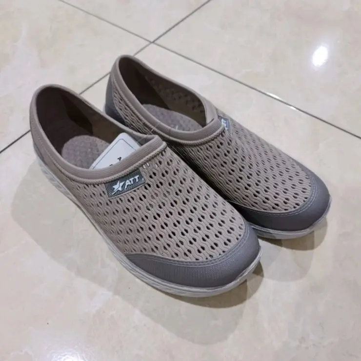 Sepatu ATT MFS 160, sepatu Karet Wanita, sepatu jaring, putih kombinasi 5
