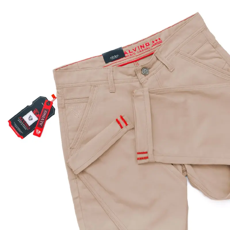 celana kanfas alvino  model kantong  paspol/bobok bahan kanfas sulfura  di pake adem panjang 104 cm sampe 105 cm tipe standar regular 8