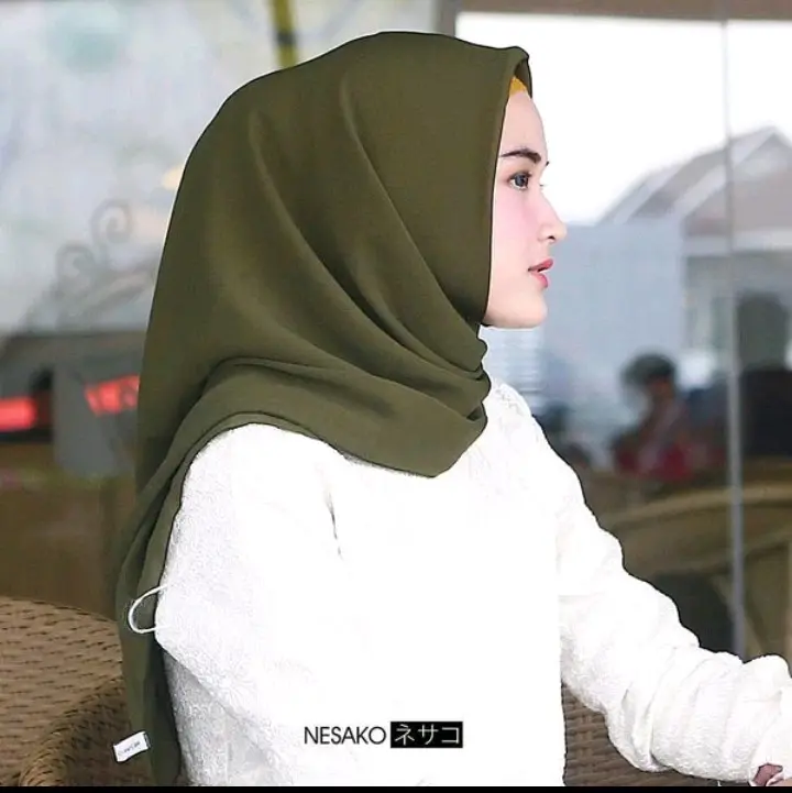 krudung Segi empat Army /Jilbab army