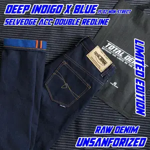 TOTAL DENIM deep indigo x blue selvedge acc celana denim dan jeans