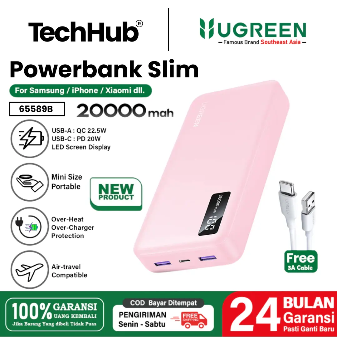 20000mAh Pink