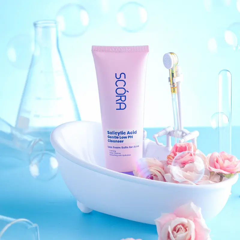 SCORA 1% Salicylic Acid Gentle Low pH Cleanser - Pembersih Wajah Gentle untuk Muka Berminyak dan Bruntusan 5