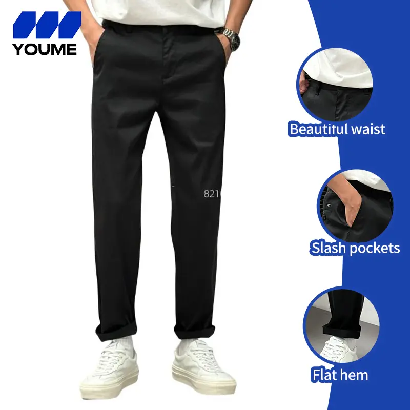 YOUME Practical Classic Straight - leg Trousers for  Workers