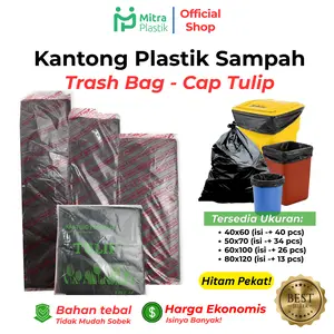 Kantong Plastik Sampah 60 x 100 / 80 x 120 / Kresek HD Sampah
